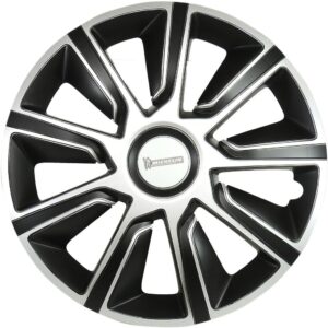 Tapacubos MICHELIN NVS 49 Bicolor 16" – Negro y Gris Metalizado