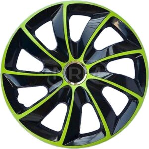 Tapacubos Stig Extra Negro/Verde 14" (Juego 4 uds.)