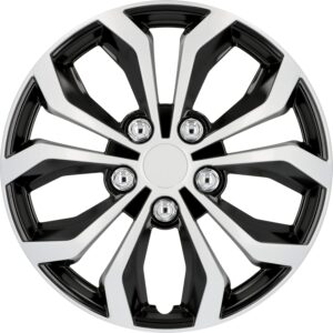 Tapacubos Daytona Cartrend 15" Negro/Plata - Juego de 4
