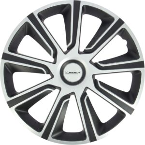 MICHELIN 009113 Tapacubos 4x14" NVS Bicolor Negro/Gris