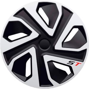 Juego tapacubos 16" J-Tec plateado/negro - Auto-Style