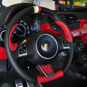 Cubierta de volante RedlineGoods para Fiat 500 Abarth