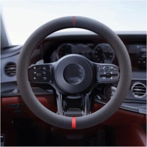 Funda para volante ACRUZ de gamuza elegante y fácil de instalar