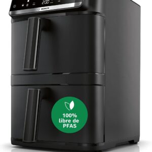 Freidora de aire Bosch Serie 6 XXL doble cesta 12 L, negro