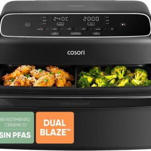 Freidora Cosori Dual Blaze 8,6L | Airfryer 6 en 1 sin PFAS