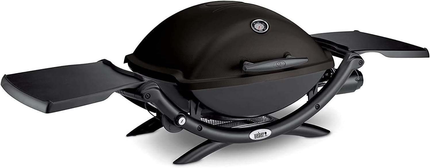 Weber Q2200 - Barbacoa de gas negra, 2 quemadores