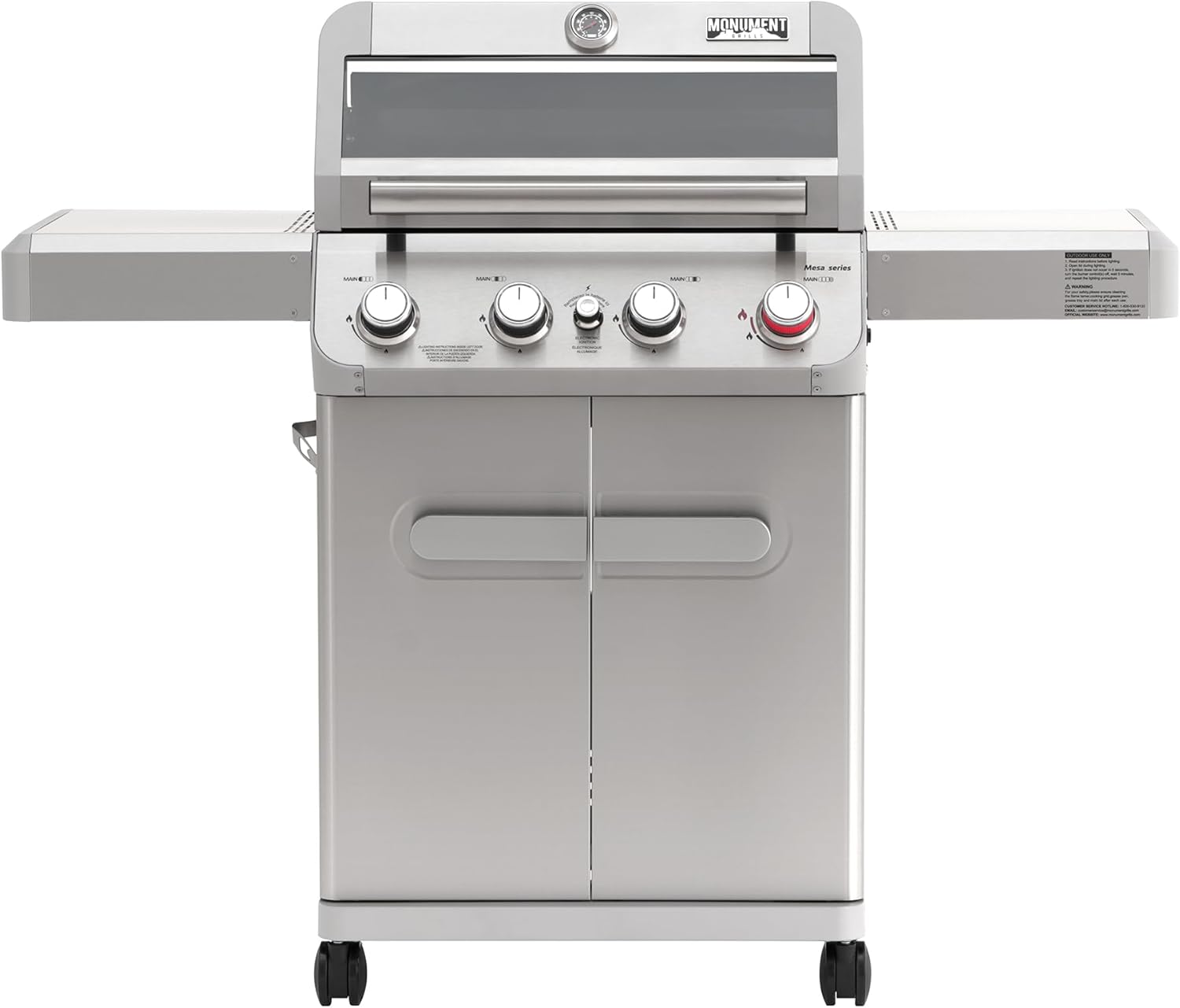 Barbacoa Monument Grills M410MBZ 4 quemadores gas propano