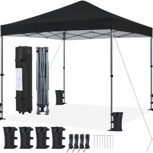 Yaheetech Carpa 3x3m Plegable para Exterior Negro