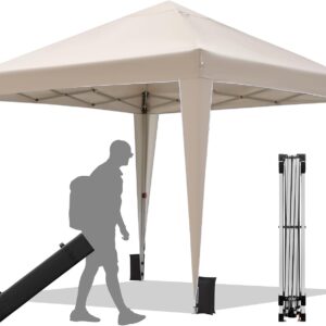 Carpa Plegable BONTEC 3x3m Pop-Up, Resistente y Rápida de Montar