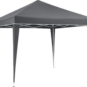 KG KITGARDEN - Carpa plegable 3x3m gris para jardín