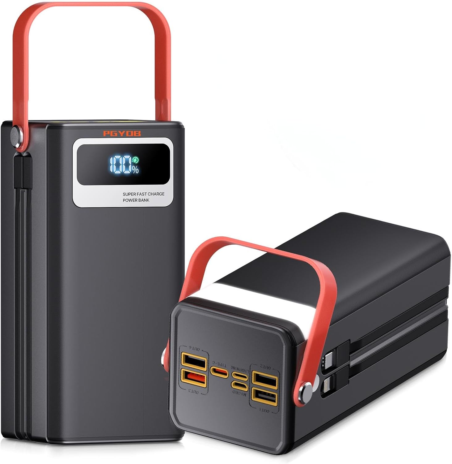 PGYOB Estación energía portátil 27.000 mAh con carga rápida