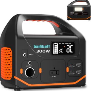 Estación energía portátil 300W BailiBatt - Batería litio 266Wh