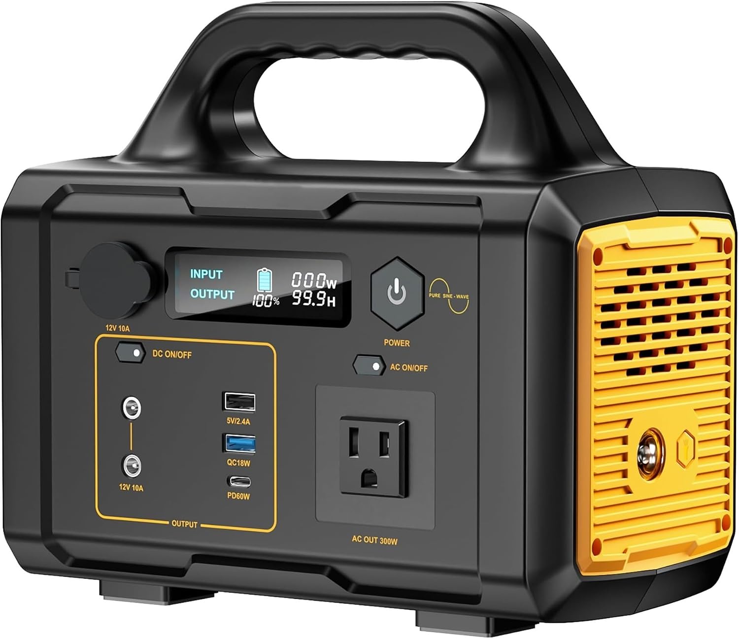 Estación portátil solar 293 Wh con panel para camping y emergencias