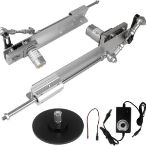Actuador lineal telescópico 12V/24V con ventosa, carrera 3-15 cm