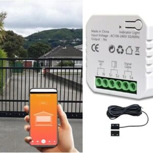 Abridor inteligente garaje ZIGBEE 46x46x18mm MOOILKO