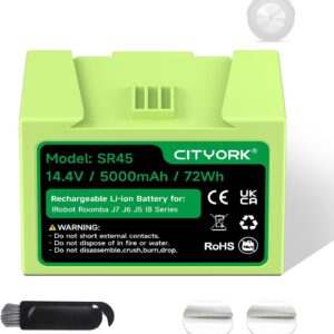 Batería de repuesto CITYORK para Roomba J7/J6/i8 (14,4V 5000mAh)