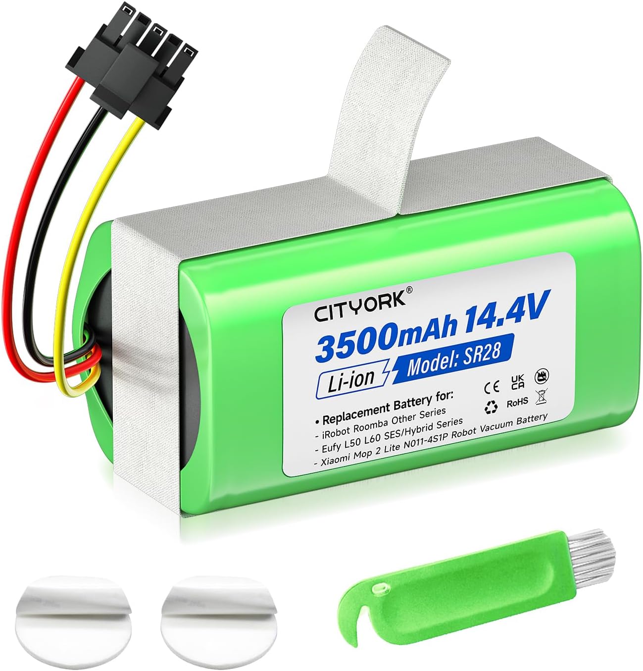 Batería 3500mAh 14,4V CITYORK para Roomba/Eufy/Xiaomi