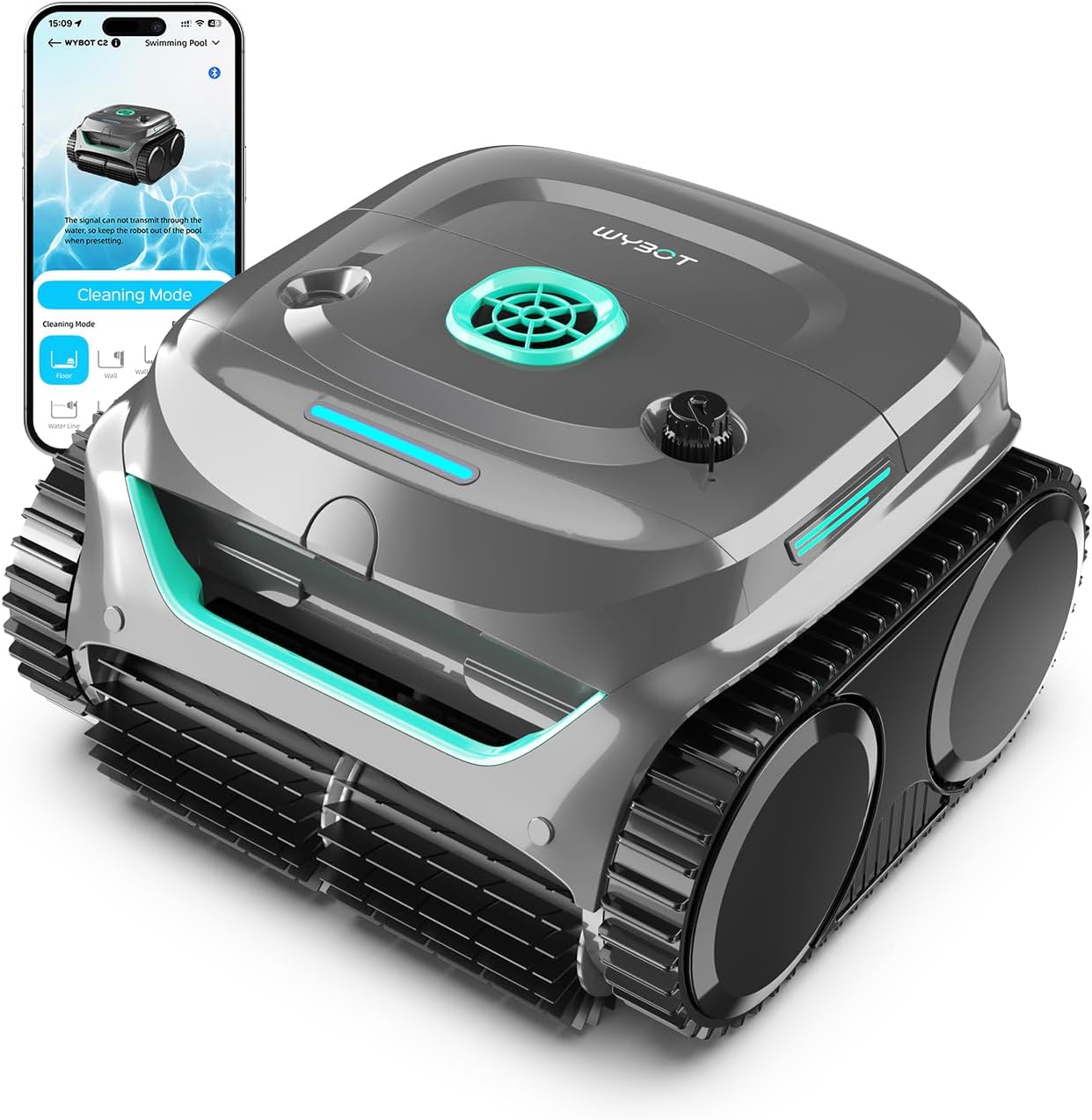 WYBOT C2 Robot Limpiafondos Piscina Inalámbrico 150m²
