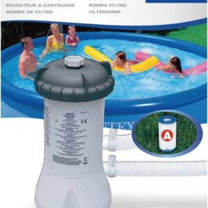 Bomba Intex Krystal Clear 2000 l/h para piscinas 243-365 cm