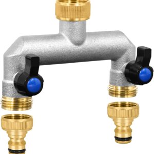 Distribuidor de agua 2 vías latón para grifo 3/4"