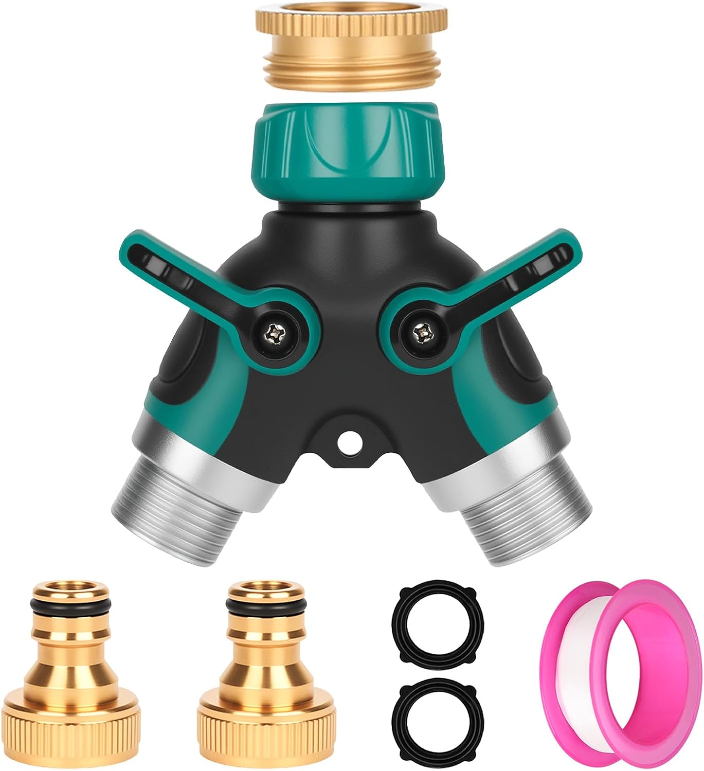Distribuidor agua 2 vías 3/4" con válvulas XCRPRT
