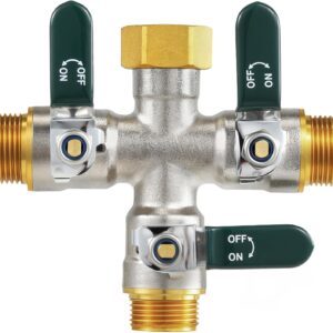 Distribuidor 3 vías 3/4" Wisdomgarden, mango verde
