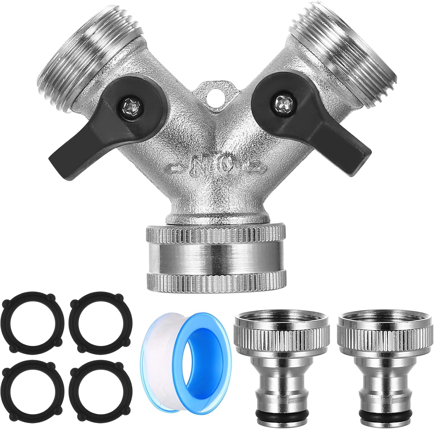 Distribuidor agua 2 vías 3/4" metal JJWUYUE