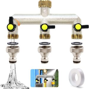Distribuidor agua 3/4" con adaptador 1/2" y válvula