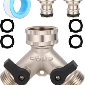 Adaptador 2 salidas latón 3/4" para grifo jardín