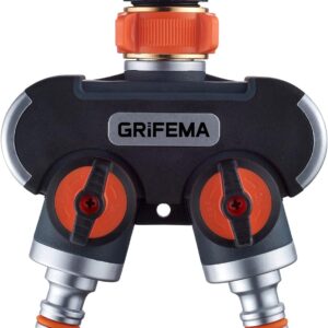 GRIFEMA GE1401-2 Distribuidor 2 vías, naranja y negro