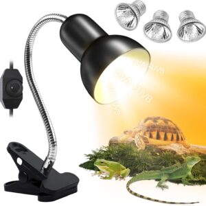 Lámpara de calor para reptiles con UVB y UVA ajustable