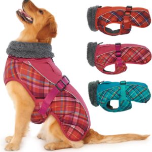 IECOii Abrigo cálido para perro mediano - Impermeable y reflectante