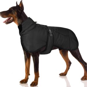 FEimaX Abrigo Invierno Perro - Talla 3XL, Negro