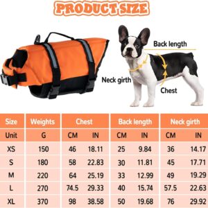 Chaleco salvavidas FainFun para perros (naranja, tallas S-XL)
