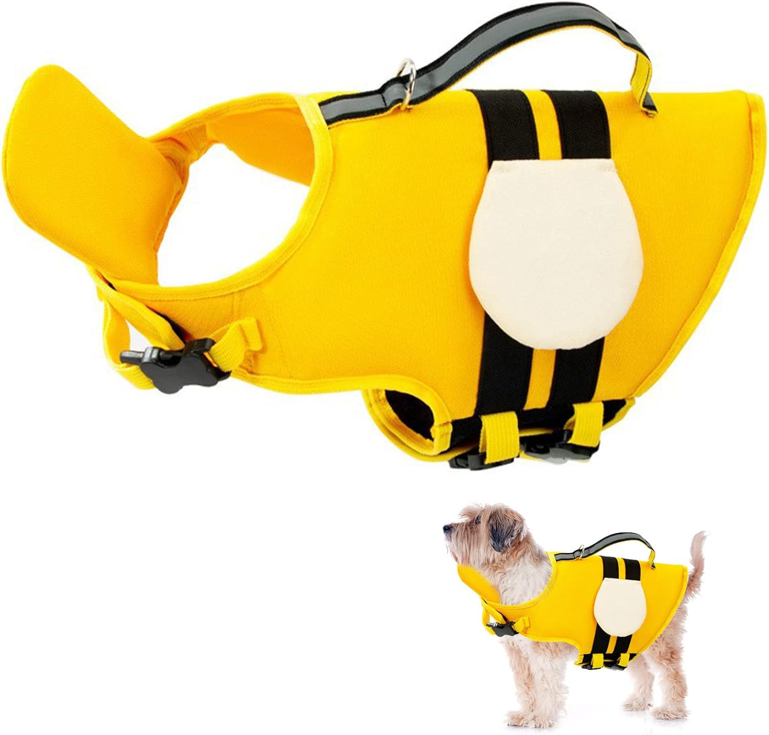 Chaleco salvavidas perro abeja XiXiRan, flotabilidad + asa