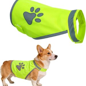 Chaleco reflectante para perro seguridad 2 uds. (M)