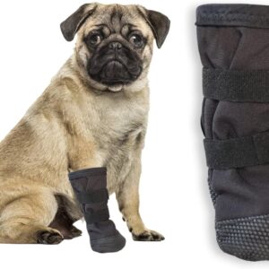 Zapatos perro talla S | Protector patas antideslizante Targonix negro