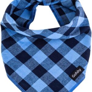 Pañuelo XL azul y negro para perro pequeño - Gofshy