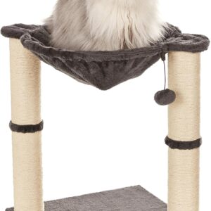 Torre para gatos con hamaca y postes rascadores Amazon Basics