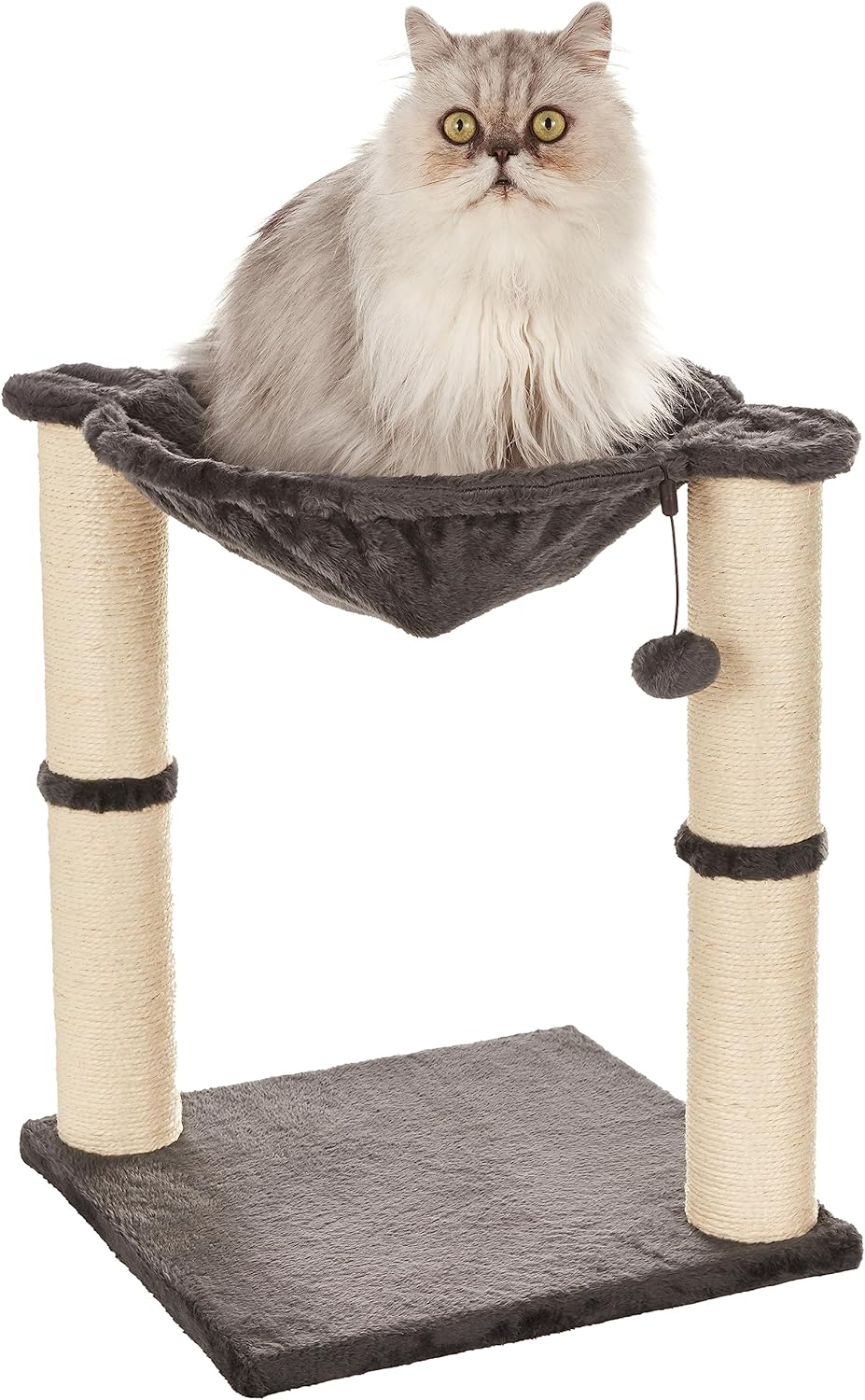 Torre para gatos con hamaca y postes rascadores Amazon Basics