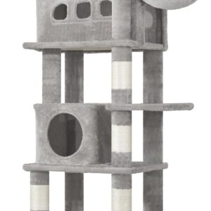 Hzuaneri Rascador Gato 170 cm con hamaca y cuevas
