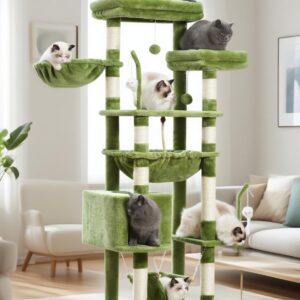 Gitelsnour Torre para gatos verde GCT020GR - 63”