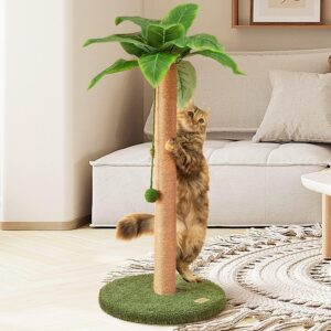 Rascador palmera sisal 84 cm estable Meowoou
