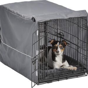 New World - Kit jaula perro mediana 76 cm (2 puertas + cama + funda)