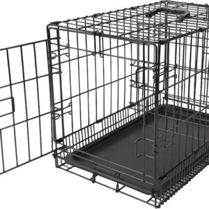 Amazon Basics - Jaula plegable para perro (61 cm, negro)