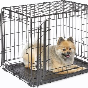 Jaula iCrate Midwest 1524 para perros pequeños (61 cm, negro)