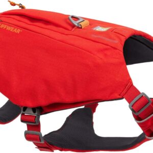 Ruffwear Arnés Switchbak con Bolsillos, Talla L/XL, Rojo Sumac