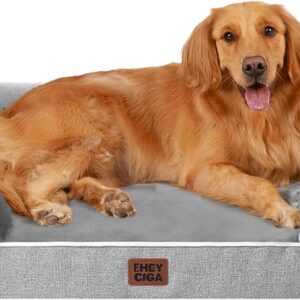 EHEYCIGA Cama Perro Extra Grande 112x81cm, Ortopédica Impermeable