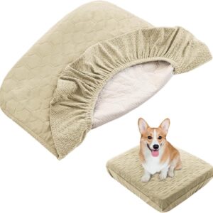 Cama impermeable Nanbowang para perro (32x44x6 cm, beige)