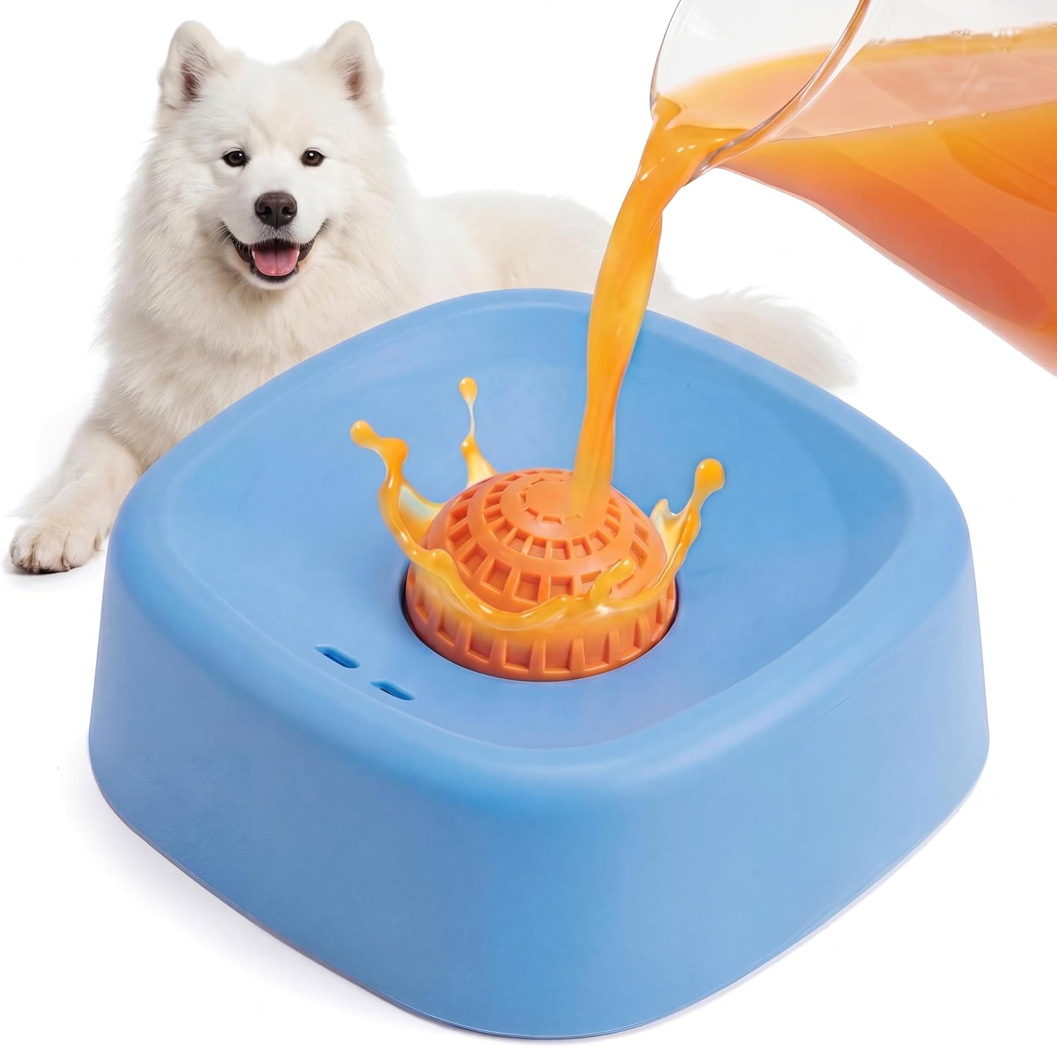 Bola de lamer para perros Bawetech, dispensador interactivo